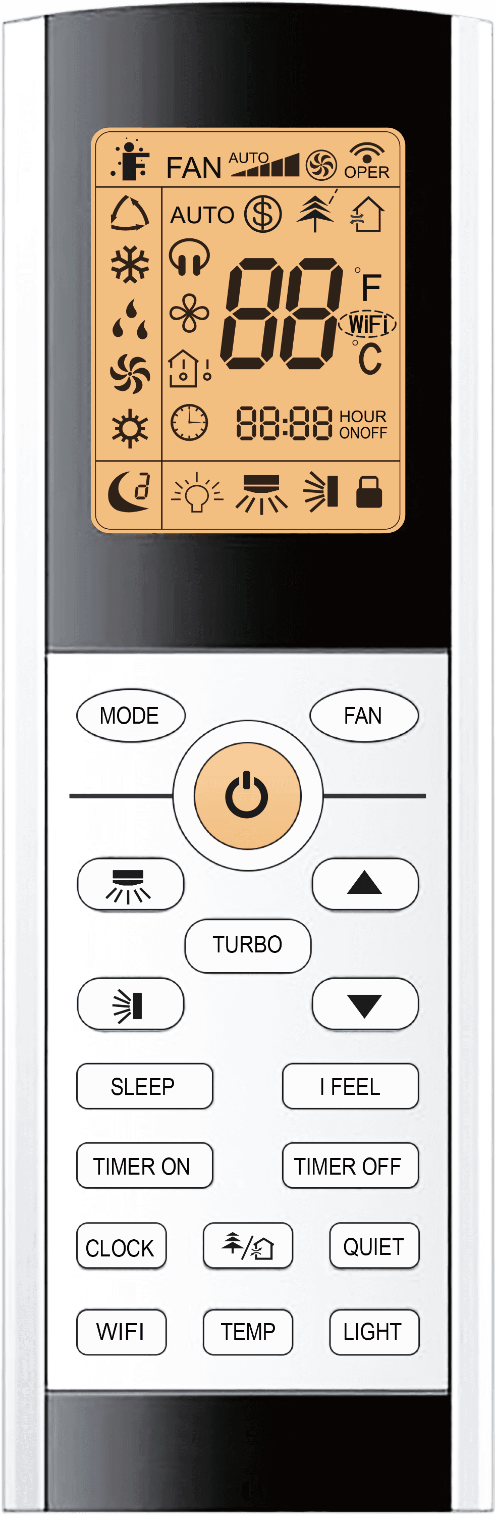 Gree Comfort Pro 3.5 kW - Gree remote control